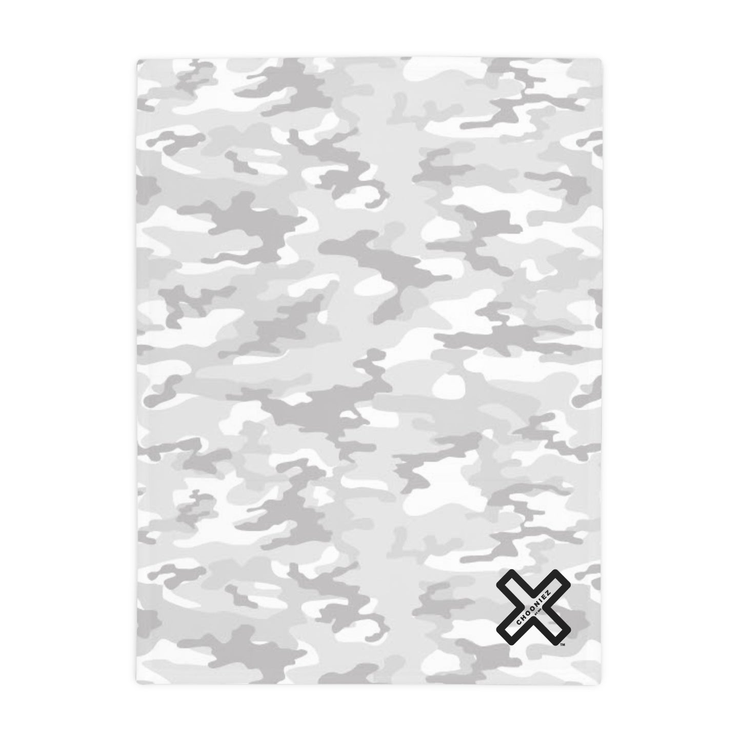 Snow Camo Plush Fleece Blanket -