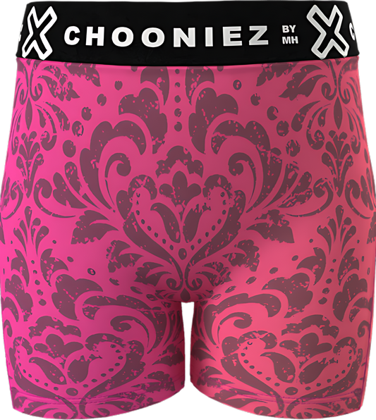 Girls' Everyday Boxer Brief (Ombre Damask) Pink