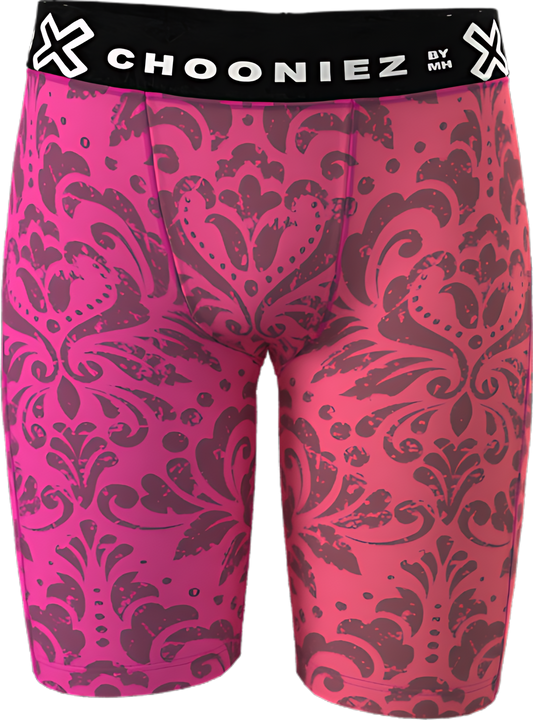 Pink Damask Boxer Everyday Brief